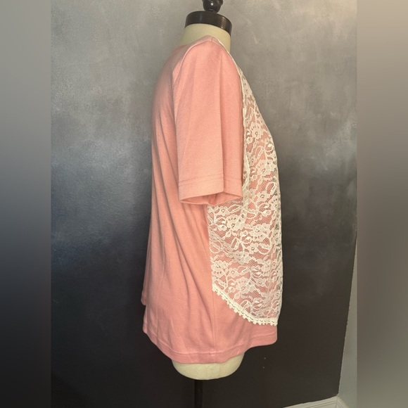 Pink Top with Lace Vest - Picture 4 of 8